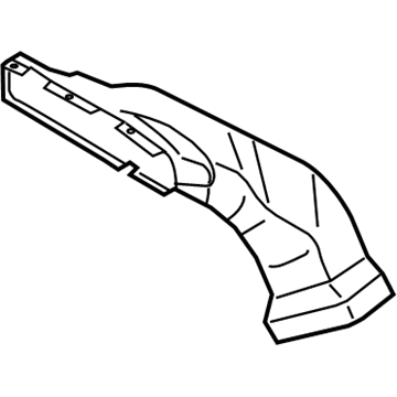 Volkswagen Phaeton Air Duct - 3D0-129-617-AK