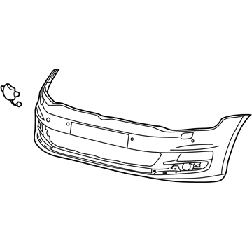 Volkswagen Golf R Bumper Cover - 5G0-807-217-LT-GRU