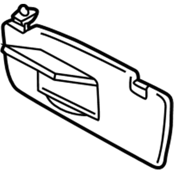 Volkswagen Beetle Sun Visor - 3B0-857-551-E-X14