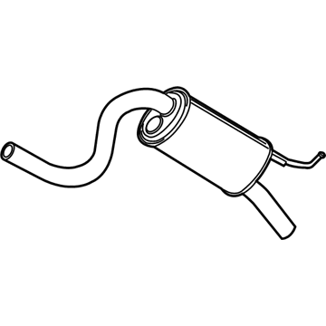Volkswagen Eos Exhaust Pipe - 1Q0-253-209-K
