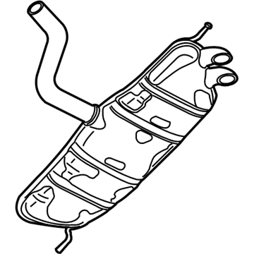 Volkswagen Eos Exhaust Pipe - 1Q0-253-609-Q