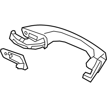 Volkswagen Exterior Door Handle - 5NN-837-206-B-GRU