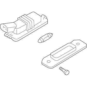 Volkswagen License Plate Lights - 3D0-943-021-A