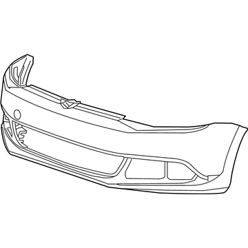 Volkswagen Jetta Bumper Cover - 5C6-807-217-D-GRU