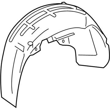 Volkswagen Rabbit Wheelhouse - 1K0-810-972-H