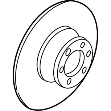 Volkswagen EuroVan Brake Rotor - 7D0-615-601-B
