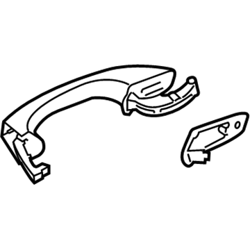 Volkswagen Golf SportWagen Exterior Door Handle - 5GM-837-206-B-GRU