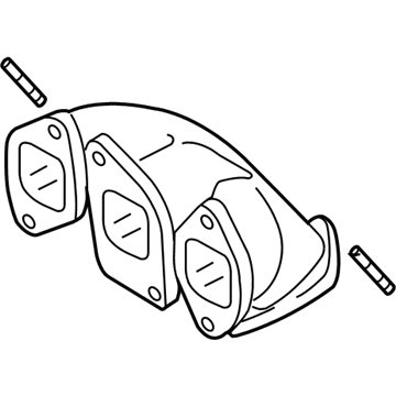 Volkswagen CC Exhaust Pipe - 03H-253-032-C