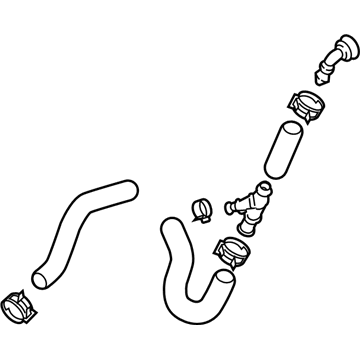Volkswagen Tiguan Water Hose - 5QF-122-073-C