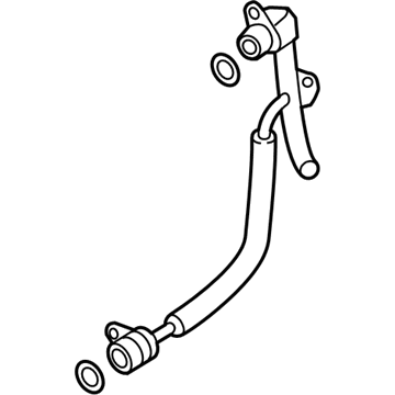 Volkswagen GTI Coolant Reservoir Hose - 06K-121-497-AS