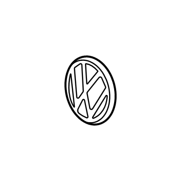 Volkswagen Emblem - 5H0-853-601-P-DPJ