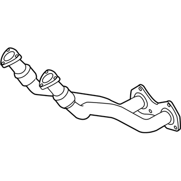 Volkswagen R32 Exhaust Pipe - 1J1-253-091-BB