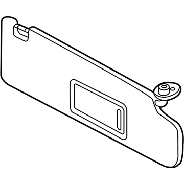 Volkswagen Beetle Sun Visor - 5C3-857-551-AK-3H8