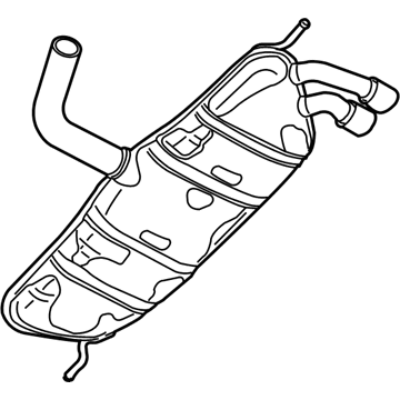 Volkswagen Eos Exhaust Pipe - 1Q0-253-609-D