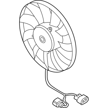 Volkswagen Golf R Radiator fan - 5Q0-959-455-BJ