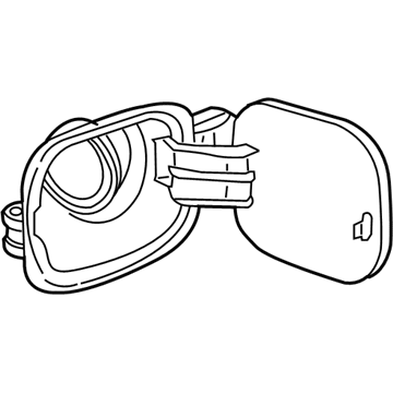 Volkswagen Jetta Fuel Door - 1J0-809-857-F-GRU