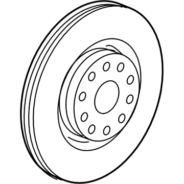 Volkswagen Rabbit Brake Rotor - 1K0-615-301-AR