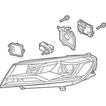 Volkswagen Touareg Headlight - 7P0-941-754