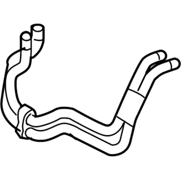 Volkswagen Heater Hose - 7L6-122-073-E