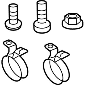 Volkswagen 1C0-075-701-B Splash Guard Kit Mount Kit Volkswagen 1C0-075-701-B Splash Guard Kit Mount Kit