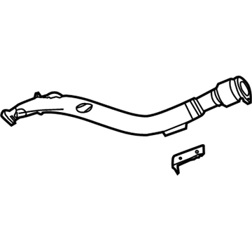 Volkswagen Phaeton Exhaust Pipe - 3D0-254-300-H