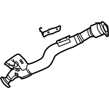Volkswagen Phaeton Exhaust Pipe - 3D0-254-350-M