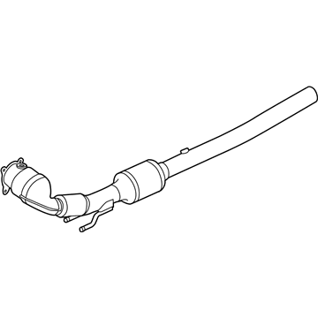 Volkswagen Golf R Exhaust Pipe - 1K0-254-513-EX