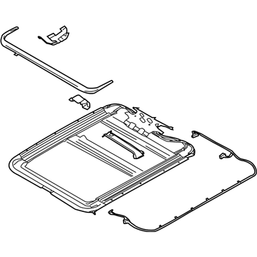 Volkswagen Sunroof Cable - 3D5-877-049