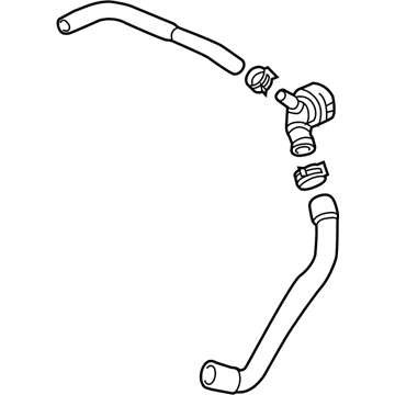Volkswagen Heater Hose - 5QN-122-157-AE