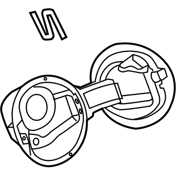Volkswagen Beetle Fuel Door - 5C5-809-857-N