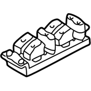 Volkswagen Power Window Switch - 1J3-959-857-B
