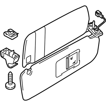 Volkswagen Sun Visor - 7P6-857-552-M-3H8
