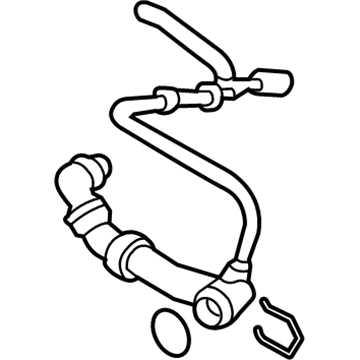 Volkswagen Beetle Coolant Reservoir Hose - 5K0-122-101-P