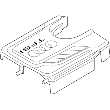 Volkswagen Jetta Engine Cover - 04E-103-925-F