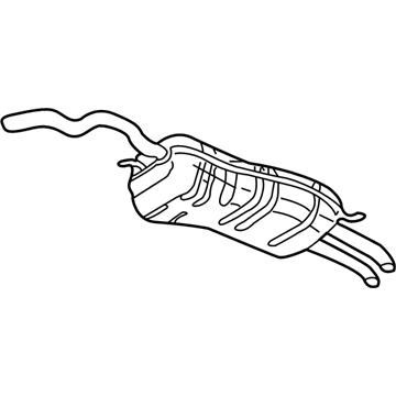 Volkswagen Jetta Exhaust Pipe - 1J5-253-609-BB