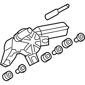 Volkswagen Wiper Motor - 5N0-955-711-B