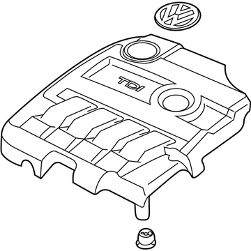 Volkswagen Beetle Engine Cover - 03L-103-925-AM