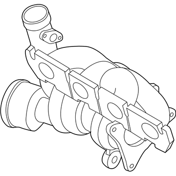 Volkswagen Golf R Exhaust Pipe - 06F-145-702-C