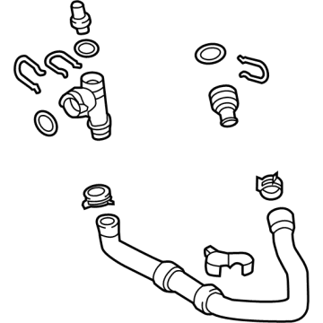 Volkswagen Water Hose - 3QF-122-051-K