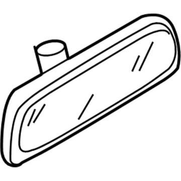Volkswagen Rabbit Car Mirror - 1K0-857-511-9B9