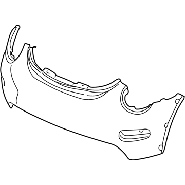 Volkswagen Beetle Bumper Cover - 1C0-807-221-C-GRU