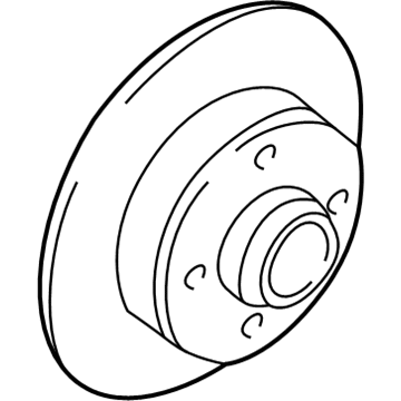 Volkswagen Cabrio Brake Rotor - 6N0-615-601