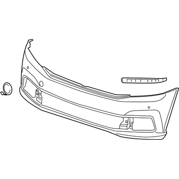 Volkswagen Passat Bumper Cover - 561-807-217-D-GRU
