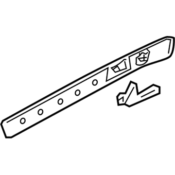 Volkswagen Touareg Door Moldings - 7L6-867-061-F-72A