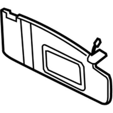 Volkswagen Phaeton Sun Visor - 3D0-857-552-Q-RYM