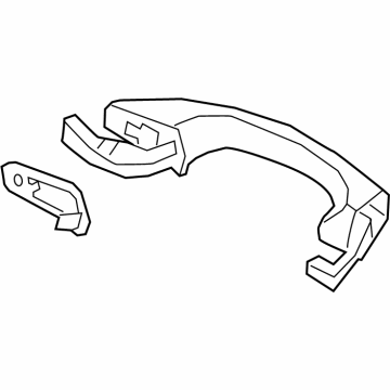 Volkswagen Atlas Cross Sport Exterior Door Handle - 3CN-837-206-GRU