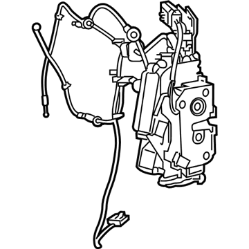 Volkswagen Routan Door Latch Assembly - 7B0-843-014-J