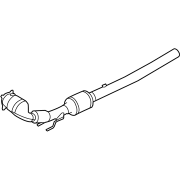 Volkswagen CC Exhaust Pipe - 3C0-254-505-CX
