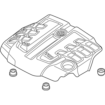 Volkswagen Touareg Engine Cover - 059-103-925-CA