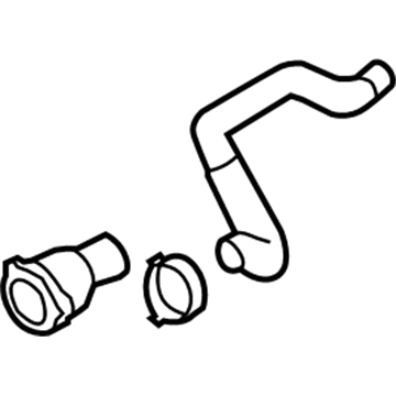 Volkswagen Rabbit Cooling Hose - 1K0-122-073-FF